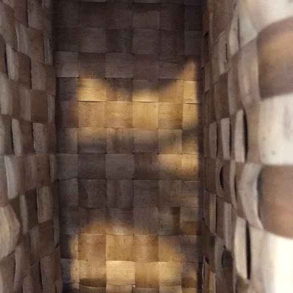 Vintage straw woven structured shopper tote - Picture 6 of 7